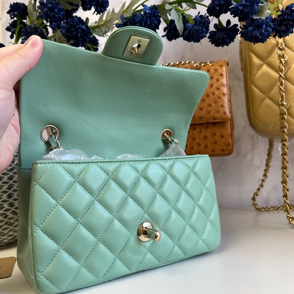 Sold RARE Chanel Pastel mini rectangle bag - Picture 12 of 17